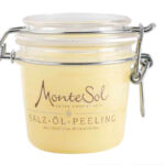 Das MonteSol Salz- & Öl-Peeling erfrischt die Sinne und verleiht eine samtig weiche Haut.